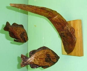 Hand Carved Fish Mobile