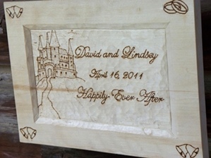 Hand Carved and Wood Burned Wedding Plaques