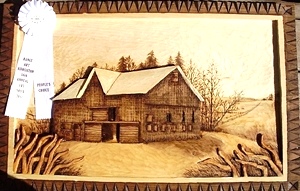 Hand Carved Kentucky Barn   