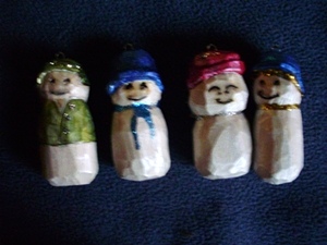 Hand Carved Snowman Collections