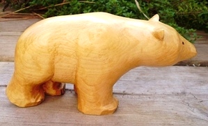 Hand Carved Polar Bear  