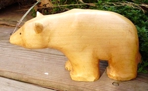 Hand Carved Polar Bear  
