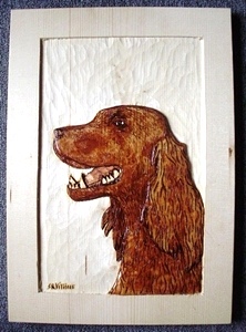 Hand Carved Irish Setter