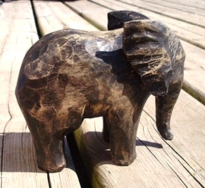 Hand Carved Elephants- 