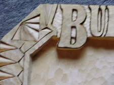 Hand Carved Buffalo Sign SOLD