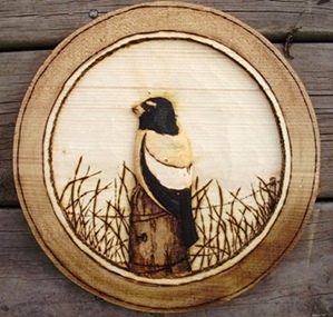 Hand Carved Song Bird Medallions