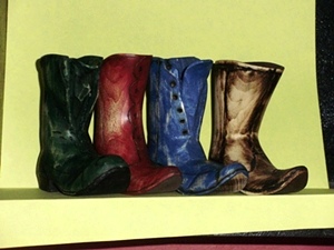 Hand Carved Boots