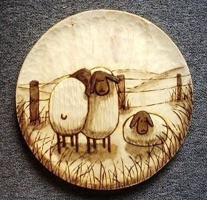 Hand Carved Sheep 