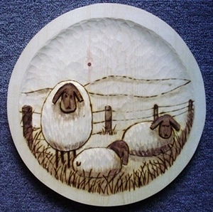 Hand Carved Sheep 