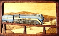 Hand Carved Frisco Locomotive 1026  SOLD