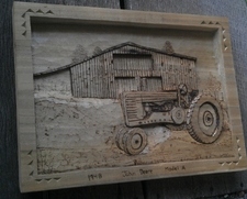 Hand Carved Barns and Sheds