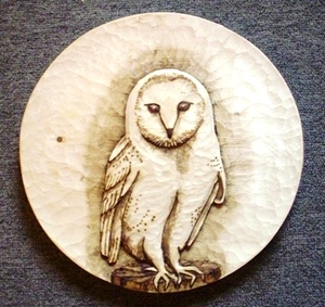 Hand Carved Barn Owl