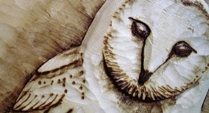 Hand Carved Barn Owl