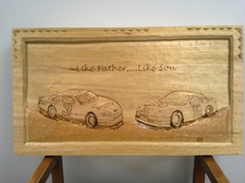 Like Father Like Son      NASCAR Carving