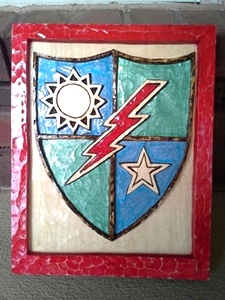 Hand Carved Army Ranger Badge
