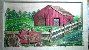 Hand Carved Barns and Sheds