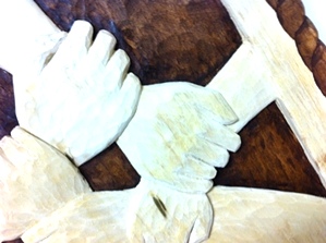 Hands Touching Hearts: 