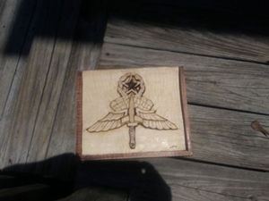 Hand carved Master Jump Badge