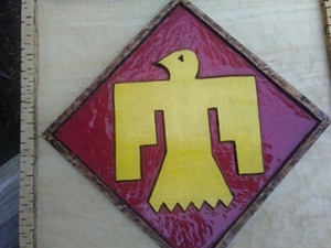carved 45th Infantry Division Badge