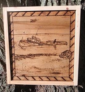 Wood Burned Wall Art of the Upper Peninsula of Michigan