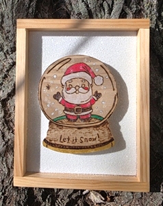 Santa Globe Wall Art