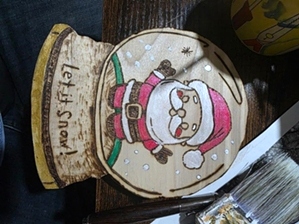 Santa Globe Wall Art